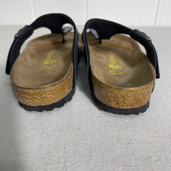 Birkenstock Gizeh Thong Sandal Ice Pearl Onyx Metallic Blue Sz EU 39 US 8 Womens - Picture 4 of 9